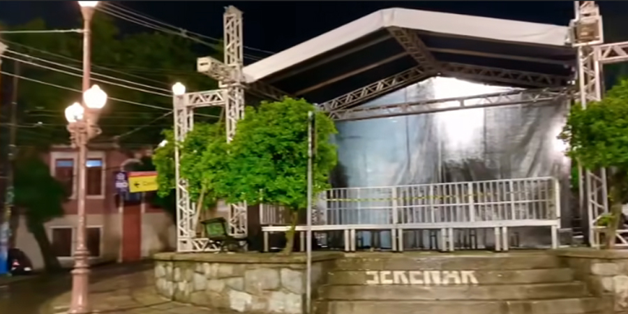 Evento monta estrutura, ocupa o Largo das Neves e expulsa moradores da praça